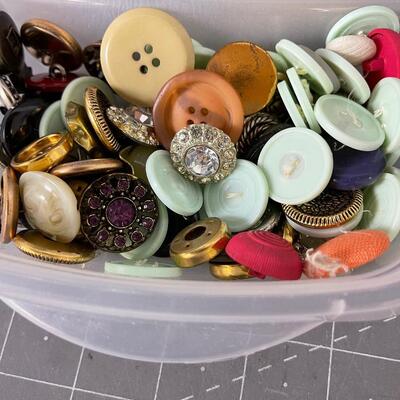 Tubs of Buttons (2) 