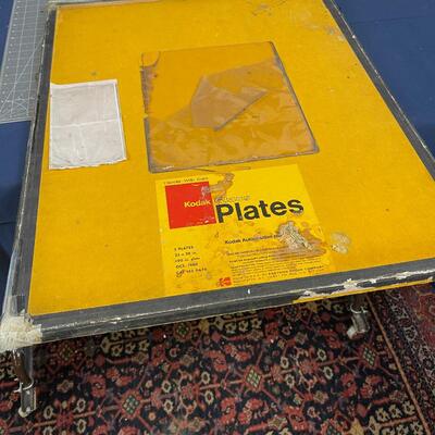 Photographic Plates of a printed Circuits of Blueprints 