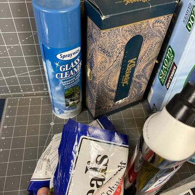 Mixed Kleenex, Gloves Pill etc. Large Box 