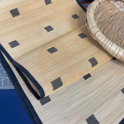 Bamboo Runner , Basket and Tray 