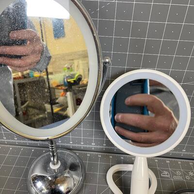 Mirror, Hair Dryer and curling Iron