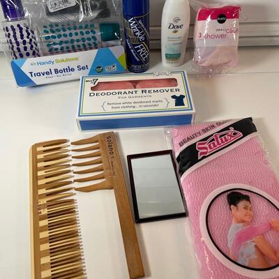 Lot 151  Travel Toiletries, Wood Combs and misc