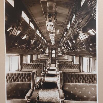 Lot 11: Vintage Huge Poster of Antique Original Train Car Photo