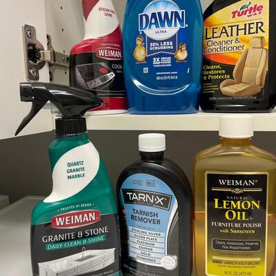 Lot 169. Cleaning products with leather cleaners