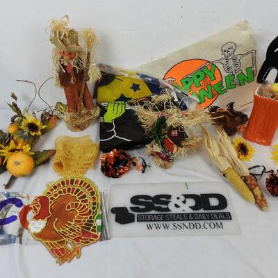 Halloween and Thanksgiving Decor, Ceramic Vase, Wall Decor, Scarecrows,