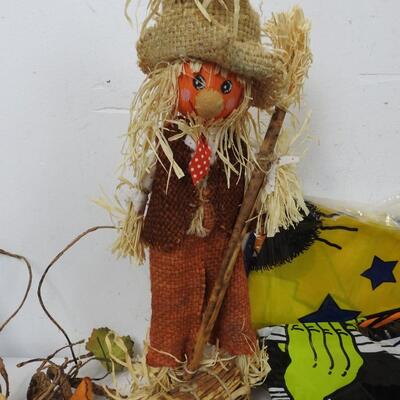 Halloween and Thanksgiving Decor, Ceramic Vase, Wall Decor, Scarecrows,