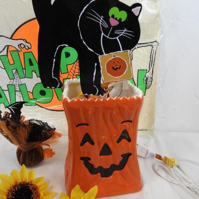 Halloween and Thanksgiving Decor, Ceramic Vase, Wall Decor, Scarecrows,