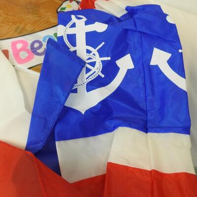 Lot of Party Supply: Balloons, Stickers, Greeting Cards, Windsocks, Crepe Paper