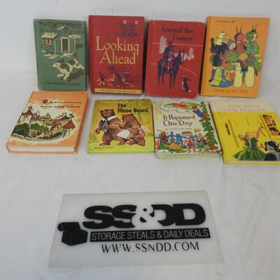 8 Fiction Vintage Books, On the Way to Storyland-The New Basic Readers