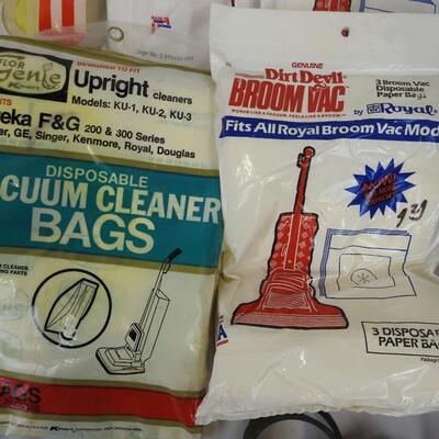 Lot of Assorted Vacuum Parts, Bags, Extensions