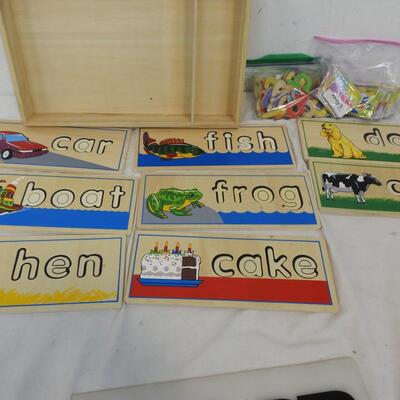 Melissa & Doug 2 Sided Wood Word Learning Board, Disney Matching Game