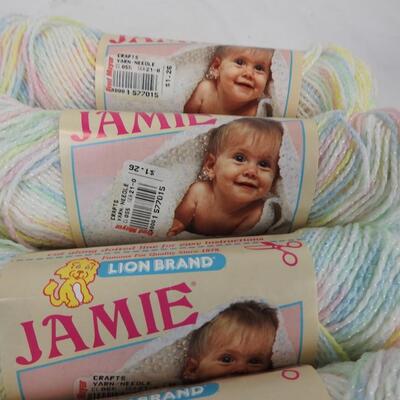7 Skeins Yarn "Floral" Pastel Colors by Jamie Brand