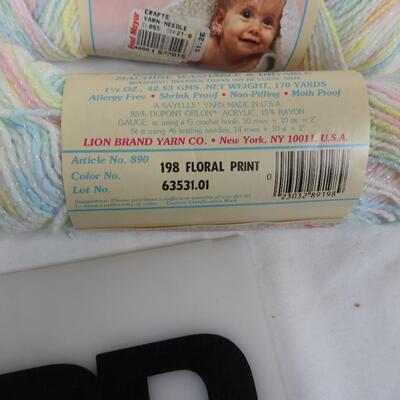 7 Skeins Yarn "Floral" Pastel Colors by Jamie Brand