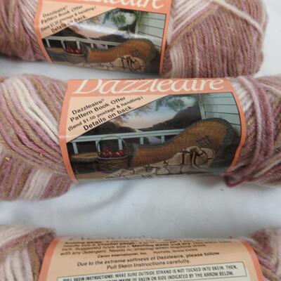 19 Skeins of Yarn: 3 Chrome Rose, 16 Soft Naturals