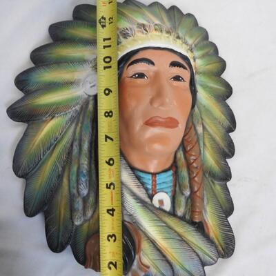 3 pc Native American Pottery/Ceramic Art Decor: Large Vase, Small Vase