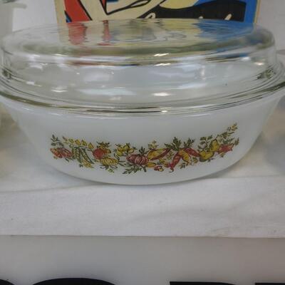 31 pc Dyna-Ware Fire-King Anchor Hocking Lifetime Ovenware WITH BOX - Vintage