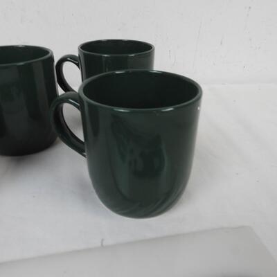 3 Green Mugs, The Home Collection Brand