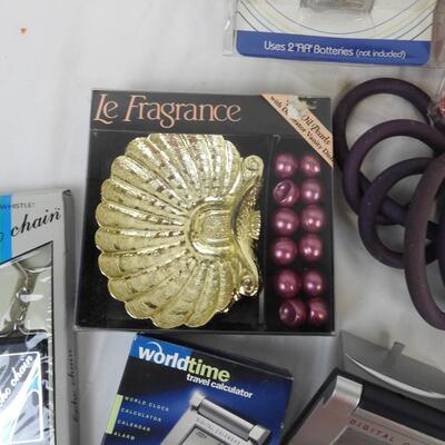 Various Personal Care Items, Handsfree, Gloves, Travel Calculator