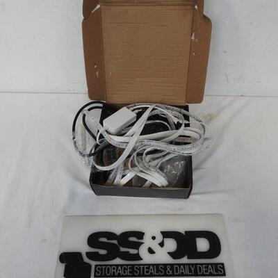 66.4ft RGB LED Light Strip With Remote, Adhesive Used, Lights Work