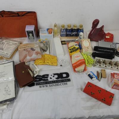 Personal Care Lot: Foot Warmers, Styling/Cutting Cloth, Aromatherapy Bath oil
