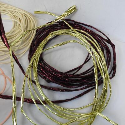 Craft Lot: Twisted Paper Rope, Skeins of Yarn, Twine