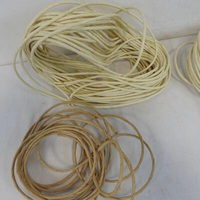 Craft Lot: Twisted Paper Rope, Skeins of Yarn, Twine