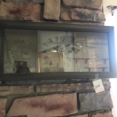 Fishing Theme Shadowbox Clock
