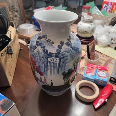 Large oriental vase