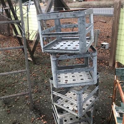 Vintage Metal Crates