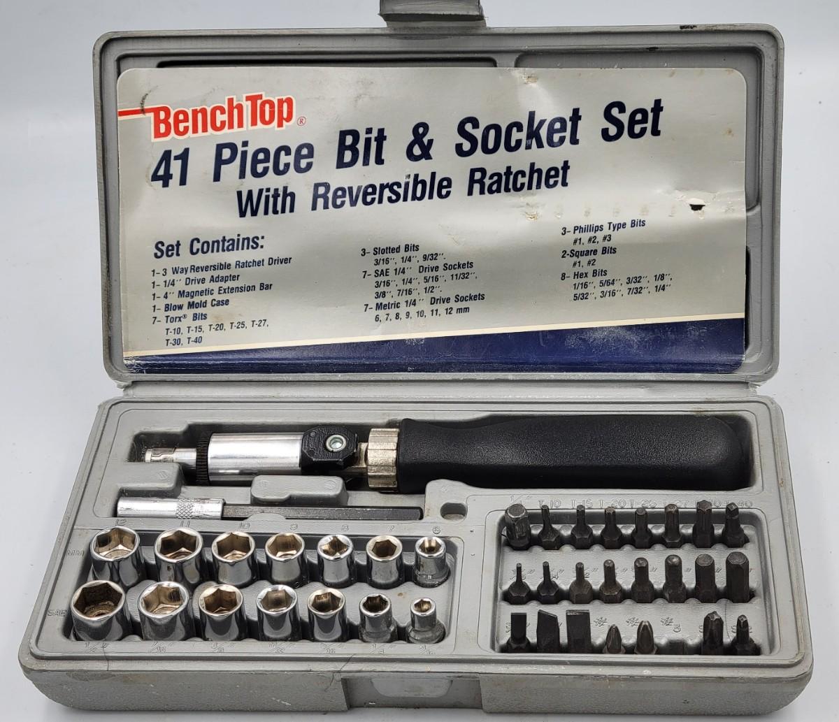 Benchtop Ratcheting Screw Driver Set | EstateSales.org