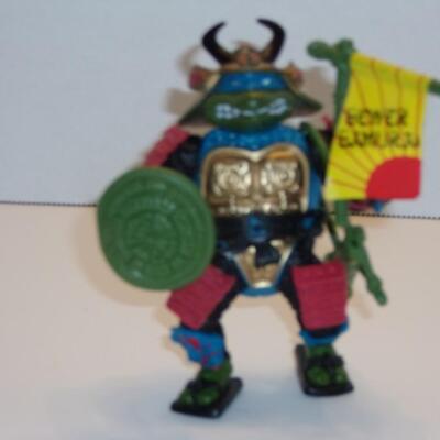 Vintage TMNT Playmate Toys 1990 Sewer Samurai Leonardo Action Figure