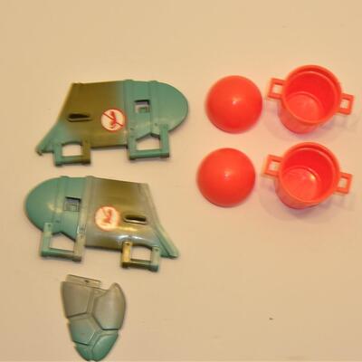 Vintage TMNT Playmate Toys Turtle Copter Parts - Includes Trashcan Bombs and Wings