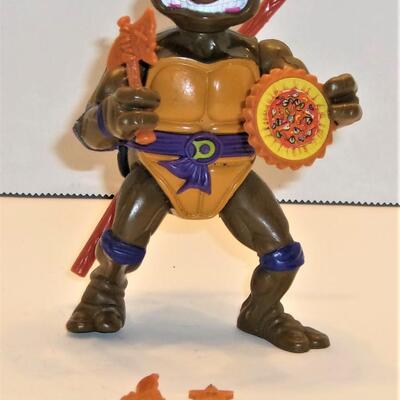Vintage TMNT Playmate Toys 1991 Storage Shell Donatello Action Figure