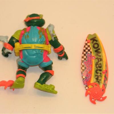 Vintage TMNT Playmate Toys 1990 Mike the Sewer Surfer Action Figure