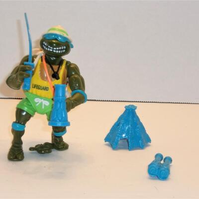 Vintage TMNT Playmate Toys 1992 Lifeguard Leo Action Figure