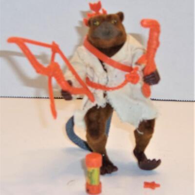 Vintage TMNT Playmate Toys 1992 Movie Star (Flocked) Master Splinter Action Figure