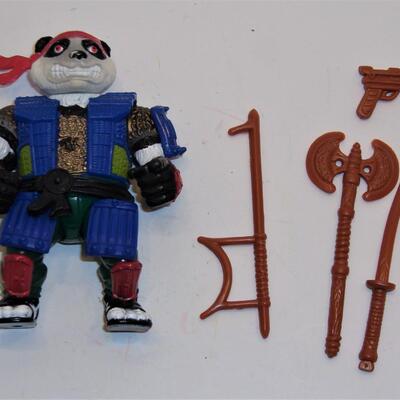 Vintage TMNT 1990 Panda Khan Action Figure