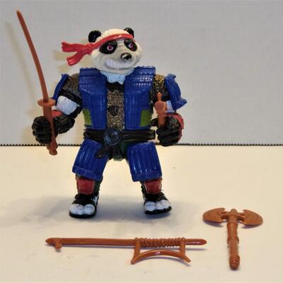 Vintage TMNT 1990 Panda Khan Action Figure