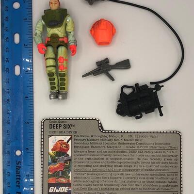 Vintage Hasbro GI Joe ARAH 1989 Deep Six