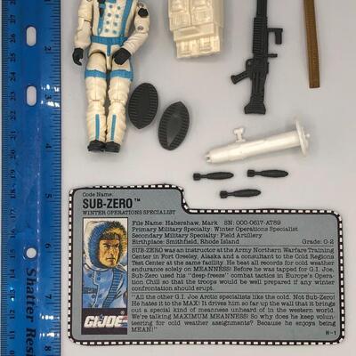 Vintage Hasbro GI Joe 1990 Sub Zero