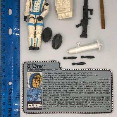 Vintage Hasbro GI Joe 1990 Sub Zero