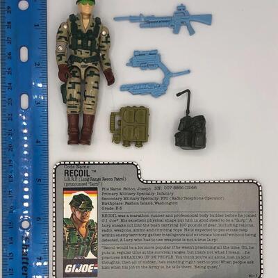 Vintage Hasbro GI Joe 1989 Recoil Action Figure