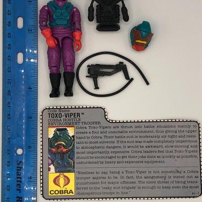 Vintage Hasbro GI Joe 1988 Toxo-Viper  Action Figure