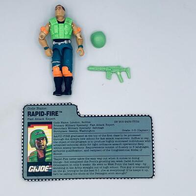 Vintage Hasbro GI Joe 1990 Rapid Fire Action Figure