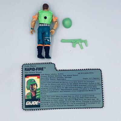 Vintage Hasbro GI Joe 1990 Rapid Fire Action Figure