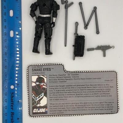 Vintage Hasbro GI Joe 1989 Snake Eyes Action Figure