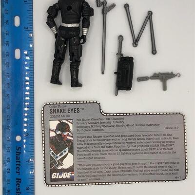 Vintage Hasbro GI Joe 1989 Snake Eyes Action Figure