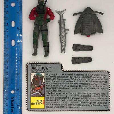 Vintage Hasbro GI Joe 1990 Undertow Action Figure