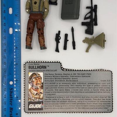 Vintage Hasbro GI Joe 1990 Bullhorn Action Figure