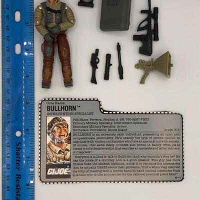 Vintage Hasbro GI Joe 1990 Bullhorn Action Figure